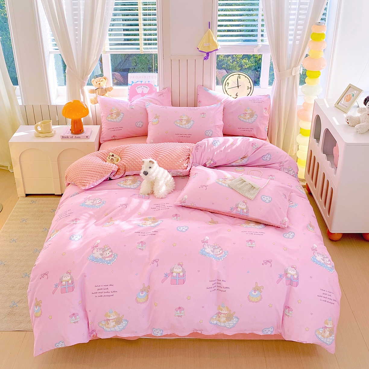 91家纺网 家纺一手货源 找家纺 （总）金鑫汇家纺 2025新款全棉豆豆绒系列单被套-棉加绒系列