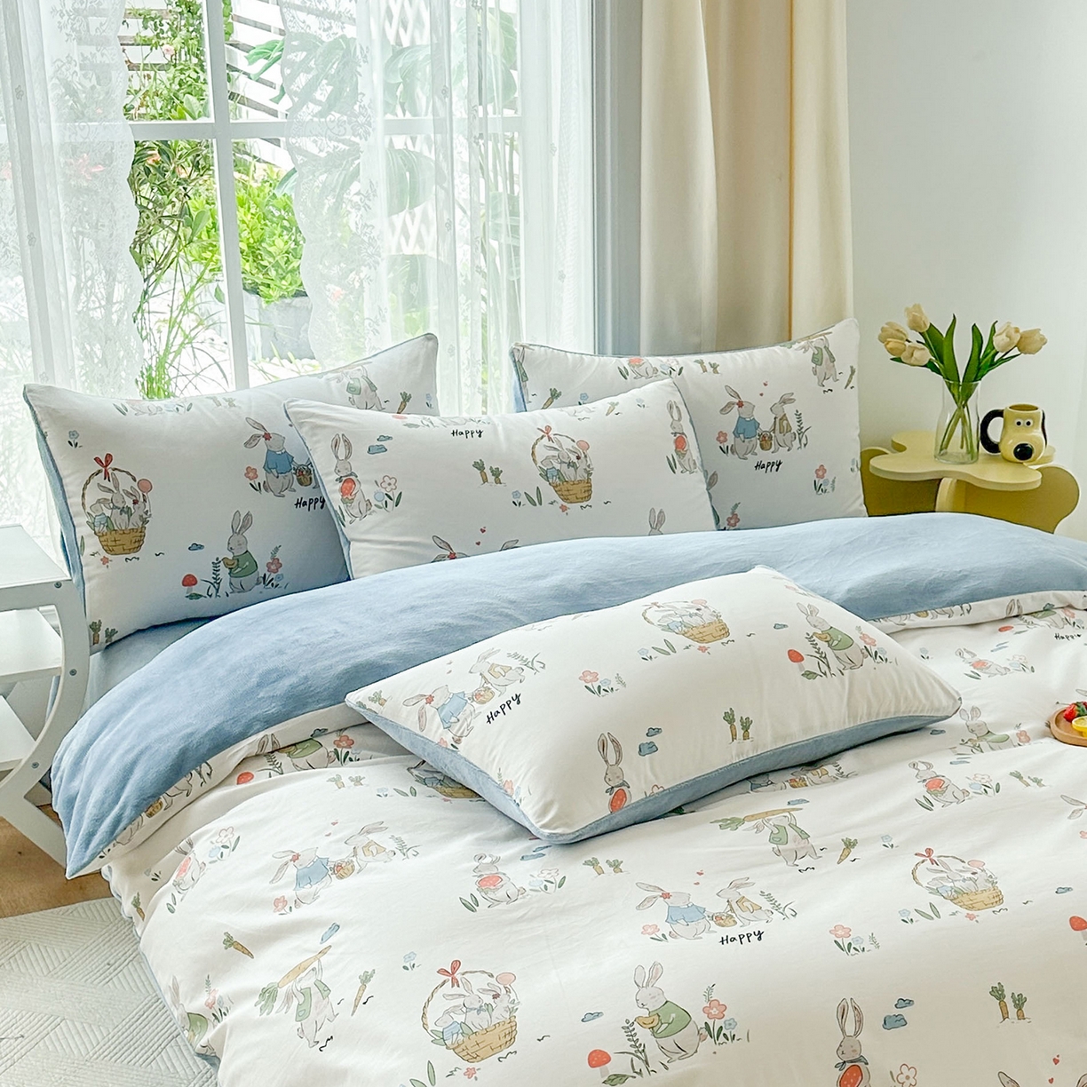 91家纺网 家纺一手货源 找家纺 金鑫汇家纺 2025新款全棉豆豆绒系列单枕套-棉加绒系列 棉加绒-收获满满