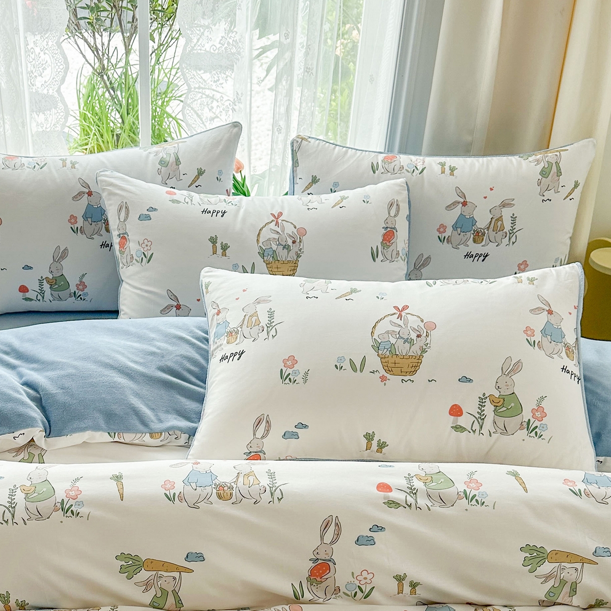 91家纺网 家纺一手货源 找家纺 金鑫汇家纺 2025新款全棉豆豆绒系列单枕套-棉加绒系列 棉加绒-收获满满