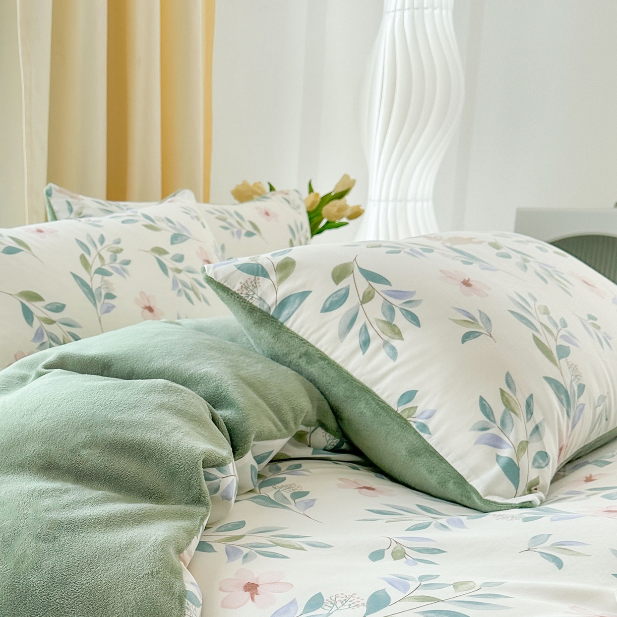 91家纺网 家纺一手货源 找家纺 金鑫汇家纺 2025新款全棉豆豆绒系列单枕套-棉加绒系列 棉加绒-莫妮卡