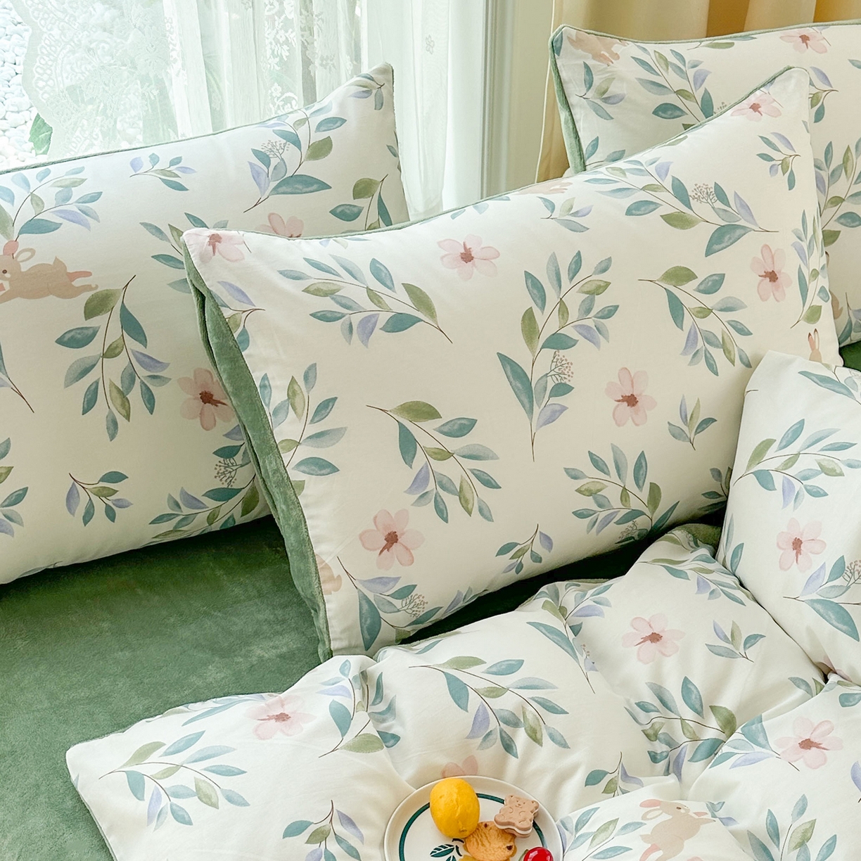 91家纺网 家纺一手货源 找家纺 金鑫汇家纺 2025新款全棉豆豆绒系列单枕套-棉加绒系列 棉加绒-莫妮卡