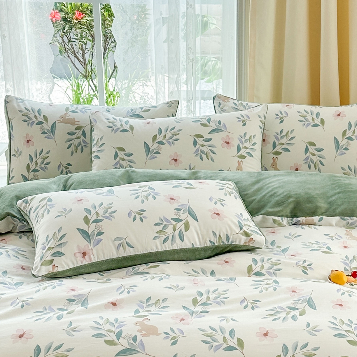 91家纺网 家纺一手货源 找家纺 金鑫汇家纺 2025新款全棉豆豆绒系列单枕套-棉加绒系列 棉加绒-莫妮卡