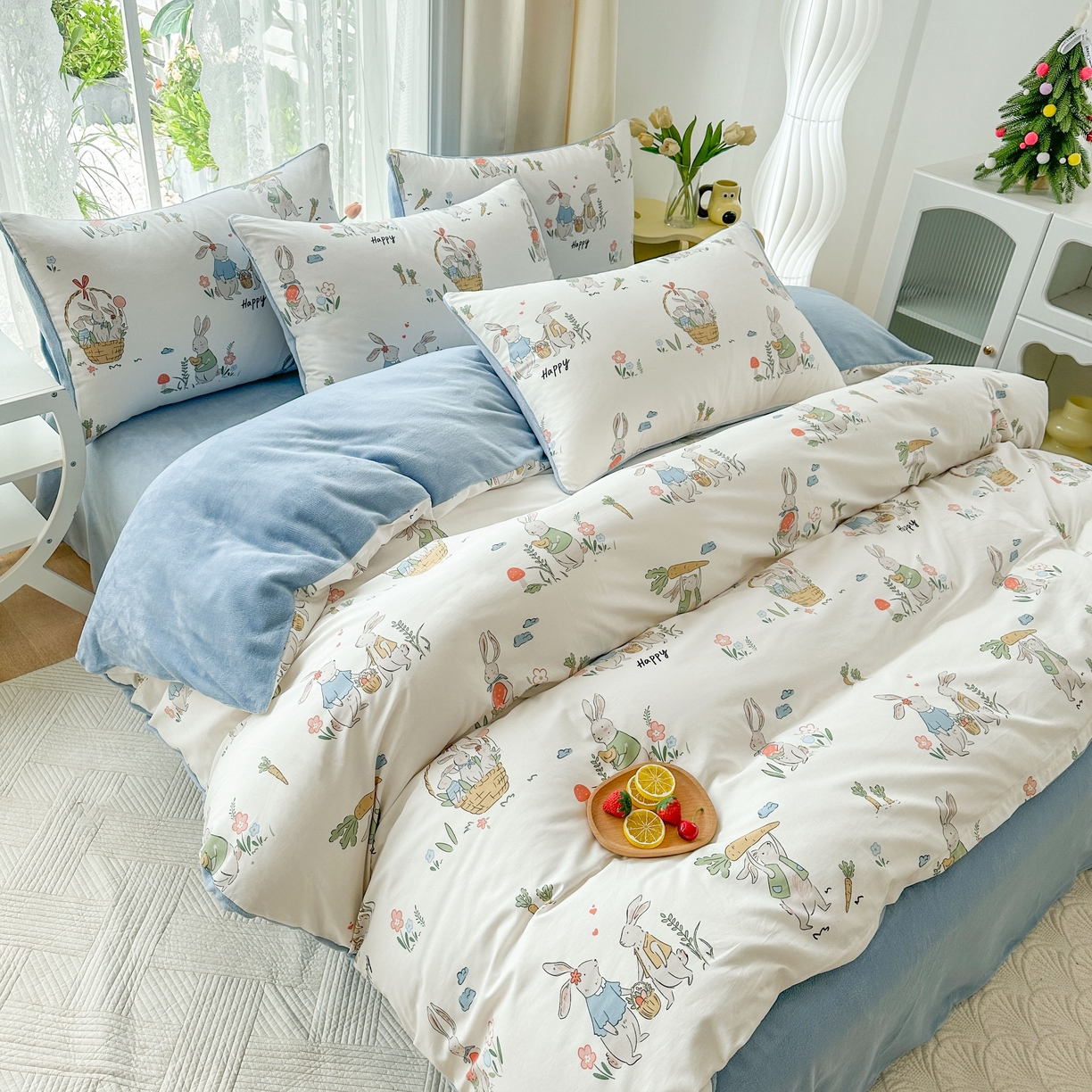 91家纺网 家纺一手货源 找家纺 金鑫汇家纺 2025新款全棉豆豆绒系列单枕套-棉加绒系列 棉加绒-收获满满