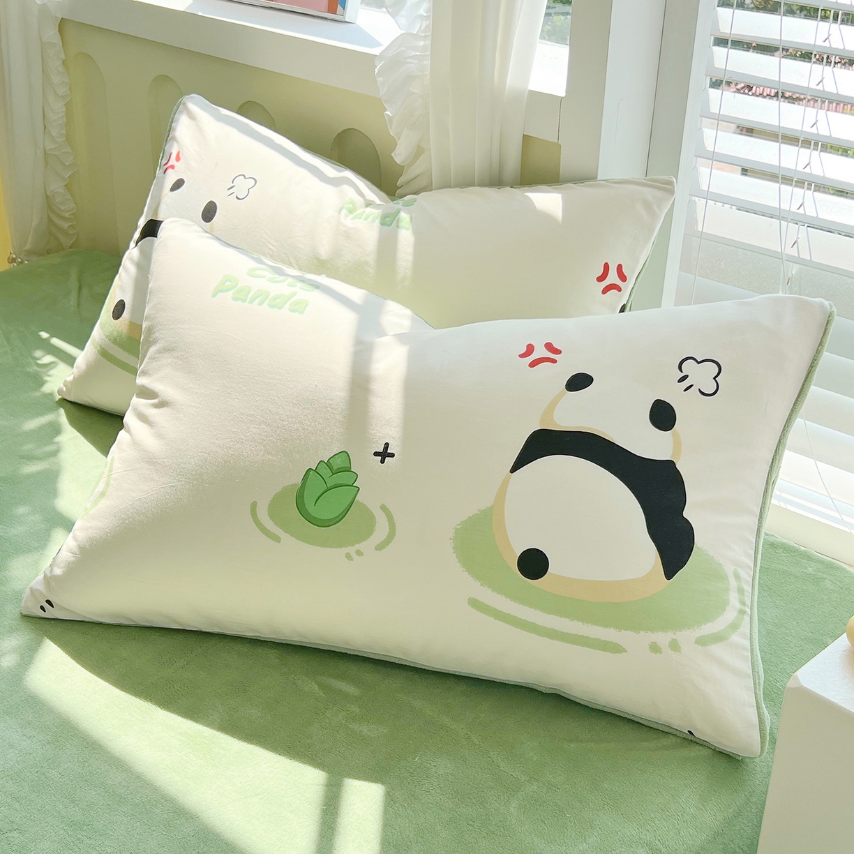 91家纺网 家纺一手货源 找家纺 （总）金鑫汇家纺 2025新款全棉豆豆绒系列单枕套-棉加绒系列