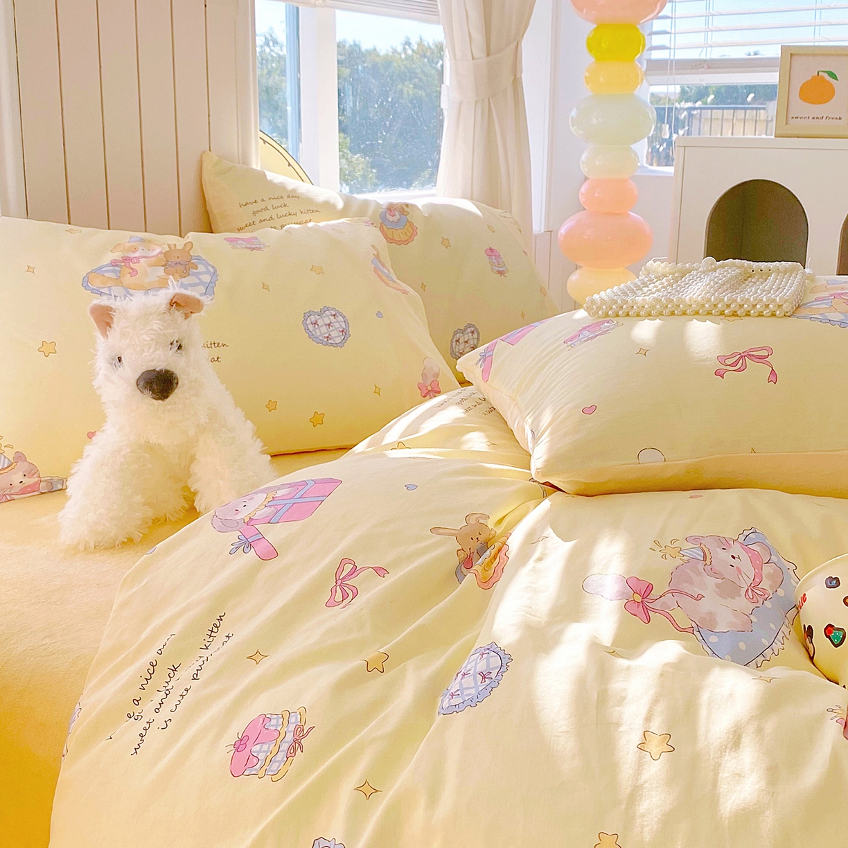 91家纺网 家纺一手货源 找家纺 （总）金鑫汇家纺 2025新款全棉豆豆绒系列单枕套-棉加绒系列