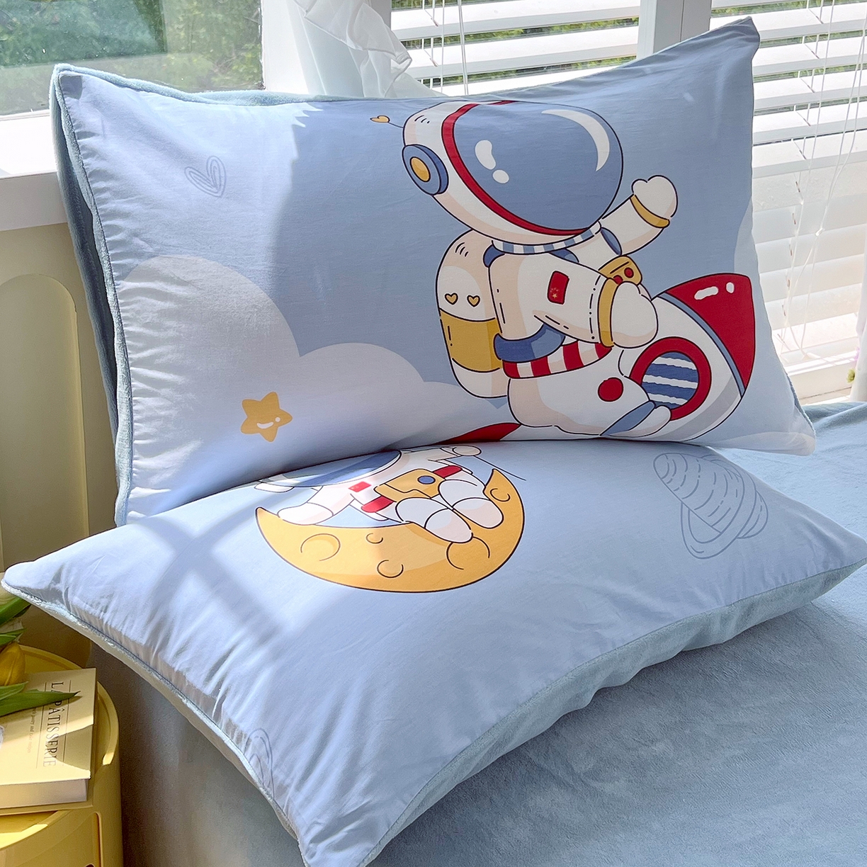 91家纺网 家纺一手货源 找家纺 金鑫汇家纺 2025新款全棉豆豆绒系列单枕套-棉加绒系列 棉加绒-冲上云霄