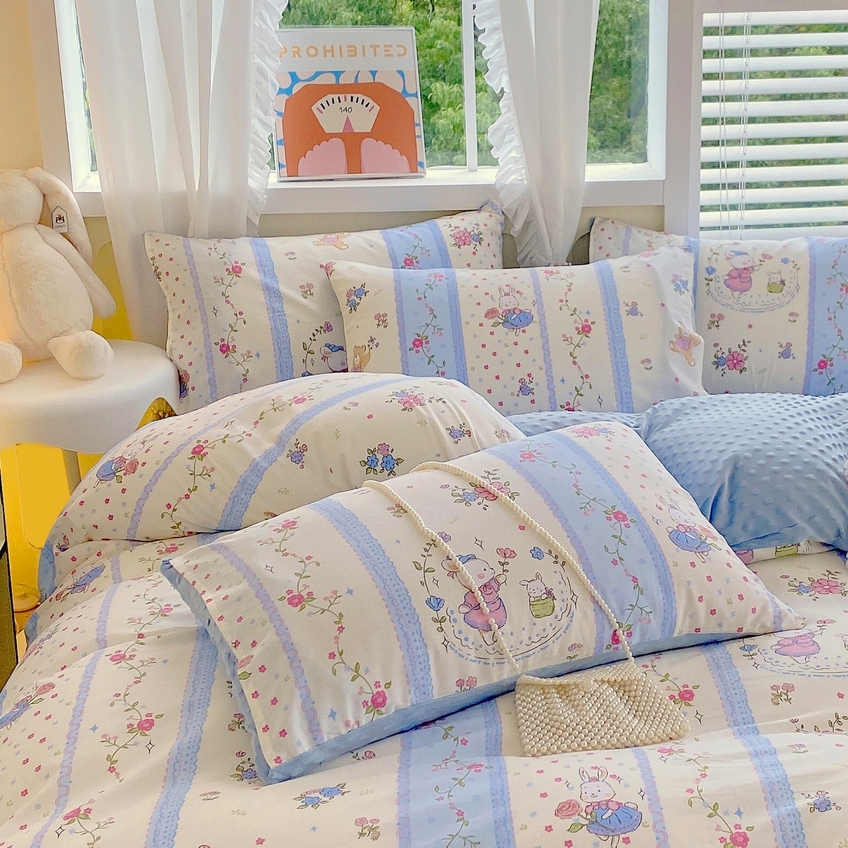 91家纺网 家纺一手货源 找家纺 （总）金鑫汇家纺 2025新款全棉豆豆绒系列单枕套-棉加绒系列