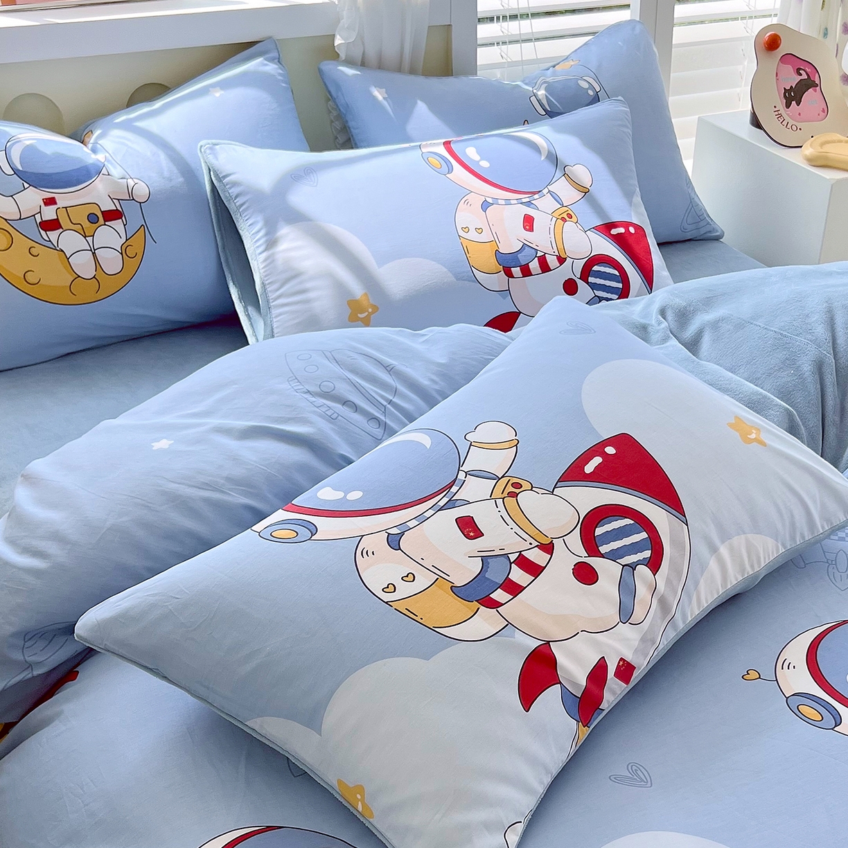 91家纺网 家纺一手货源 找家纺 金鑫汇家纺 2025新款全棉豆豆绒系列单枕套-棉加绒系列 棉加绒-冲上云霄