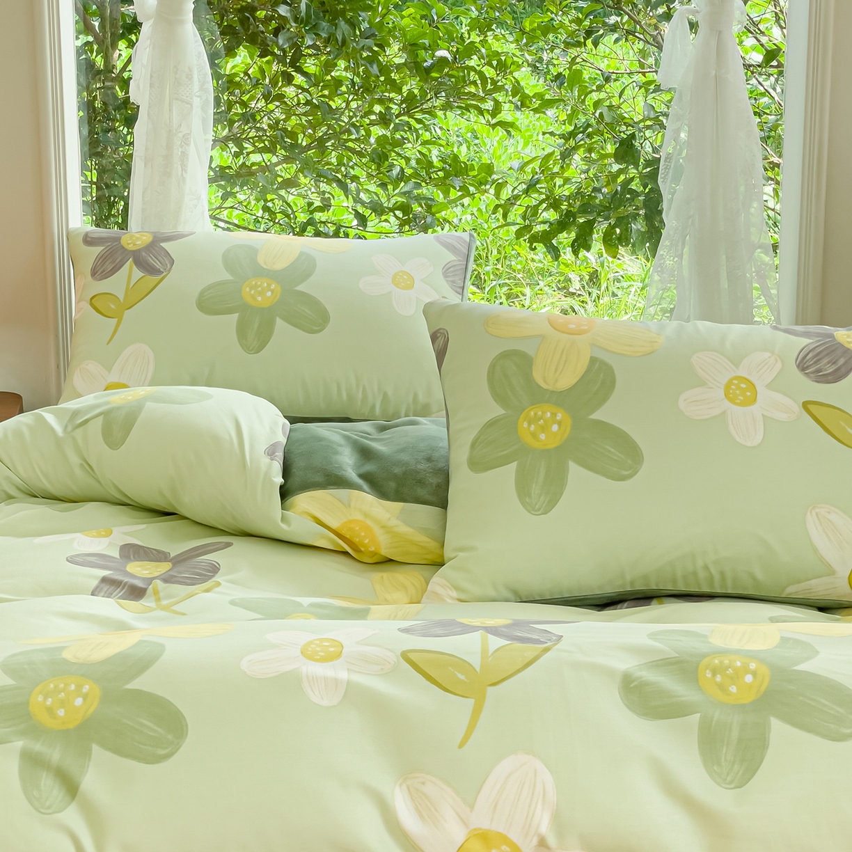 91家纺网 家纺一手货源 找家纺 金鑫汇家纺 2025新款全棉豆豆绒系列单枕套-棉加绒系列 棉加绒-五彩缤纷