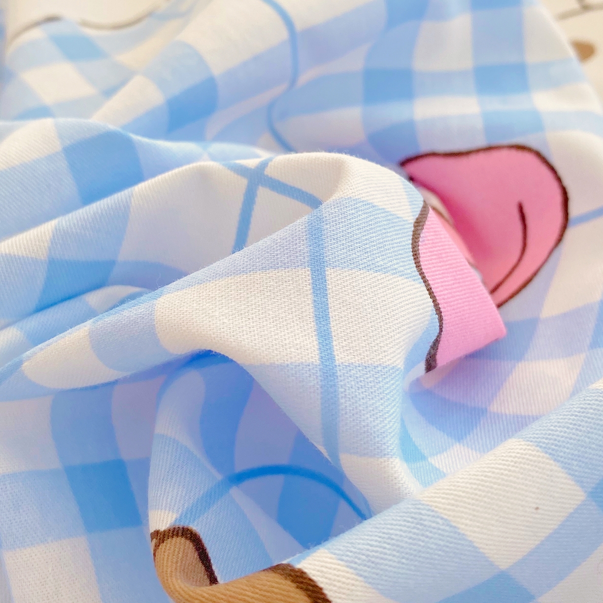 91家纺网 家纺一手货源 找家纺 金鑫汇家纺 2025新款全棉豆豆绒系列单枕套-棉加绒系列 棉加豆豆绒-奶油小狗