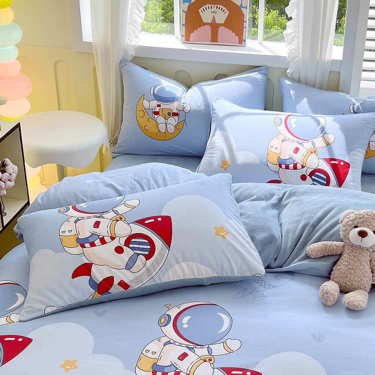 91家纺网 家纺一手货源 找家纺 金鑫汇家纺 2025新款全棉豆豆绒系列单枕套-棉加绒系列 棉加绒-冲上云霄