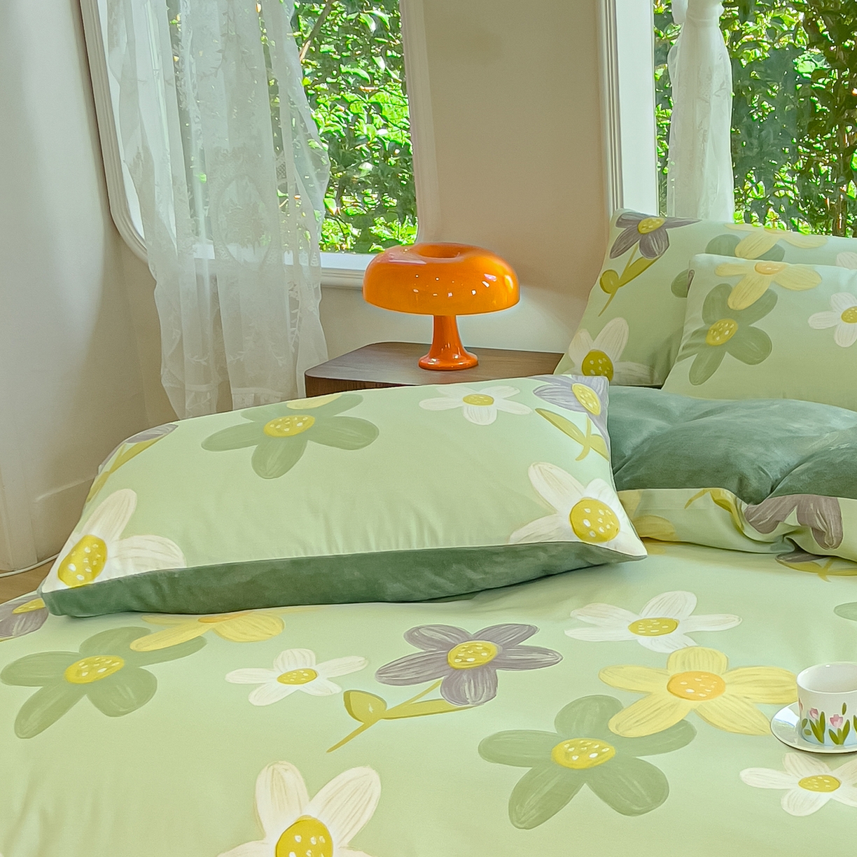 91家纺网 家纺一手货源 找家纺 金鑫汇家纺 2025新款全棉豆豆绒系列单枕套-棉加绒系列 棉加绒-五彩缤纷