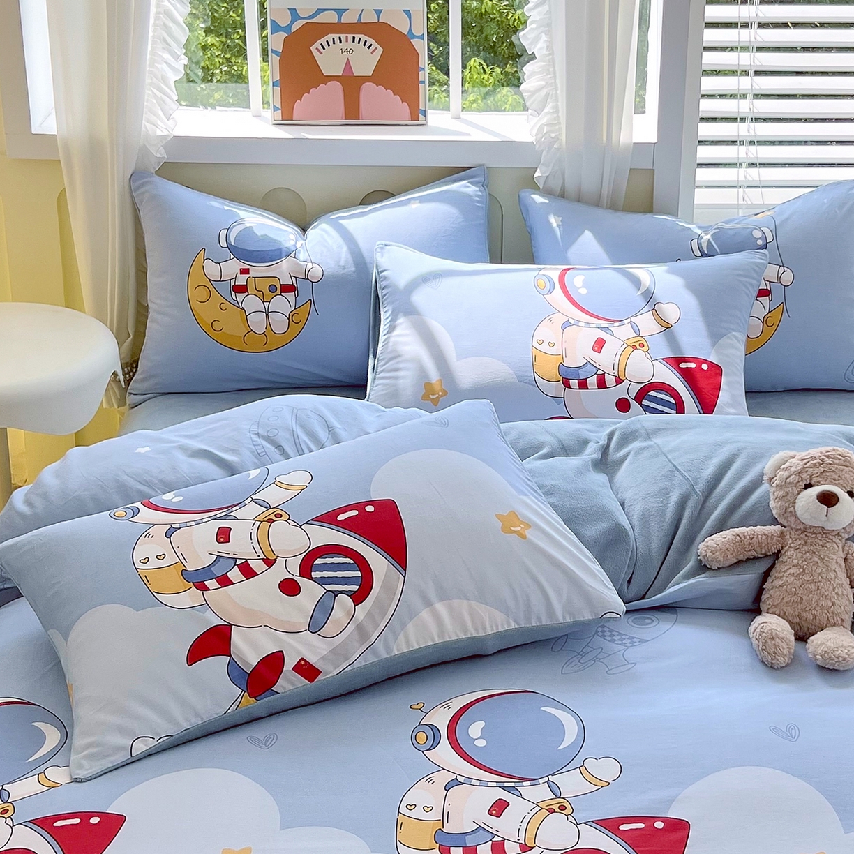 91家纺网 家纺一手货源 找家纺 金鑫汇家纺 2025新款全棉豆豆绒系列单枕套-棉加绒系列 棉加绒-冲上云霄