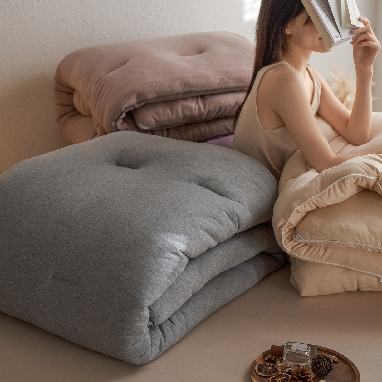 91家纺网 家纺一手货源 找家纺 （总）莱福仕家纺 2025新款雪尼尔10A中科抗菌被被子被芯