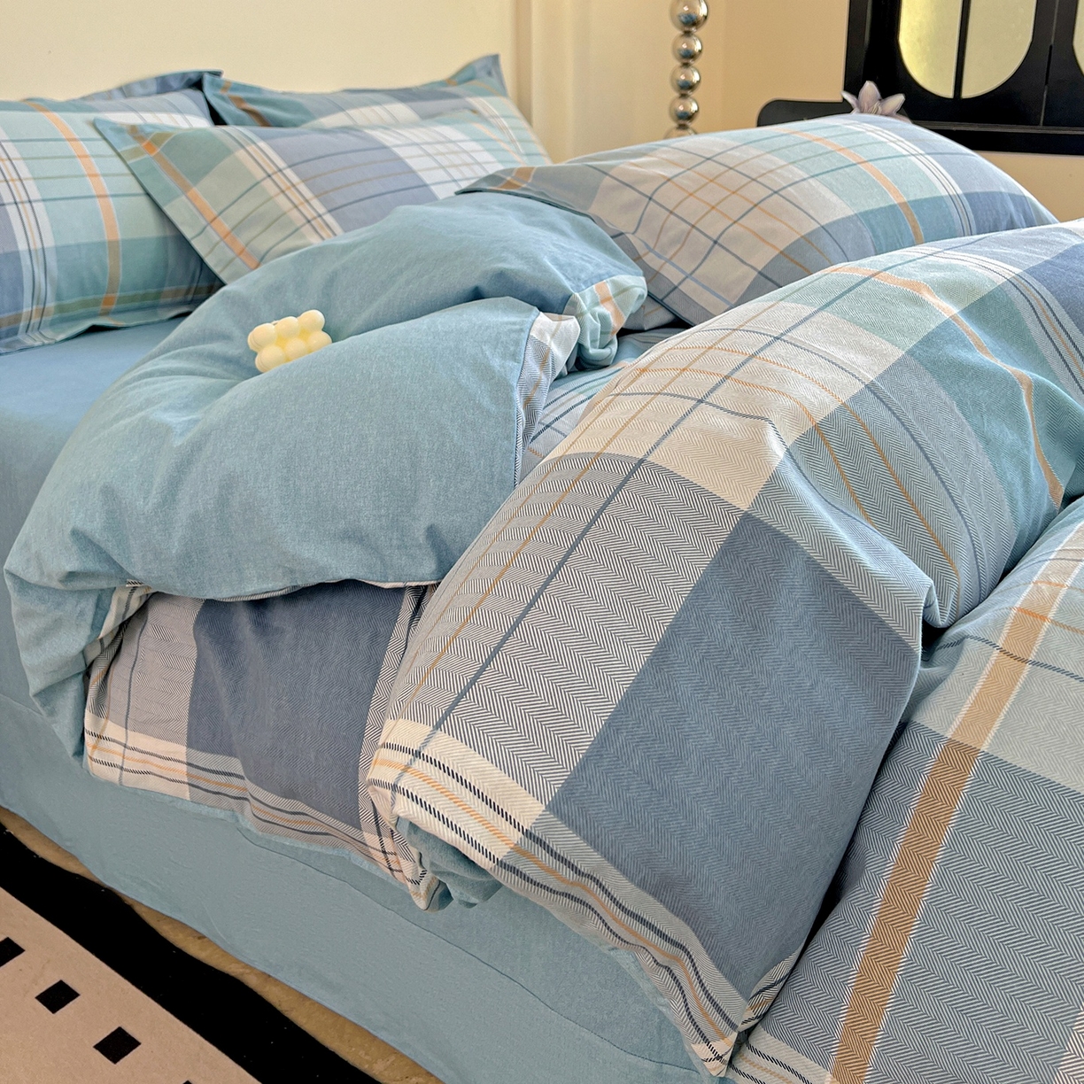 91家纺网 家纺一手货源 找家纺 （总）亿梵家居 2026新款全棉纯棉磨毛四件套