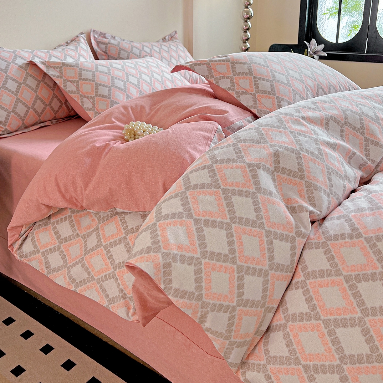 91家纺网 家纺一手货源 找家纺 （总）亿梵家居 2026新款全棉纯棉磨毛四件套