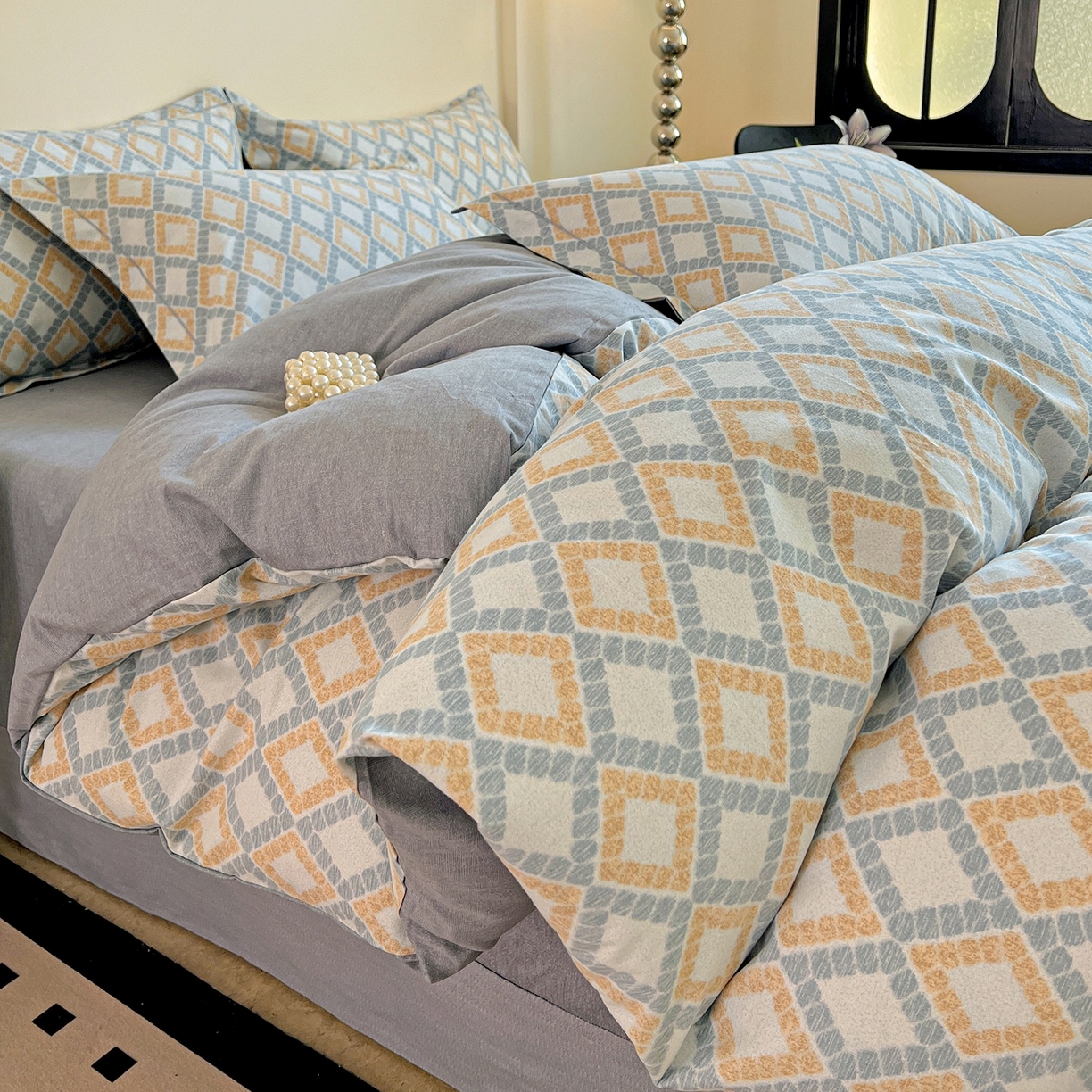 91家纺网 家纺一手货源 找家纺 （总）亿梵家居 2026新款全棉纯棉磨毛四件套