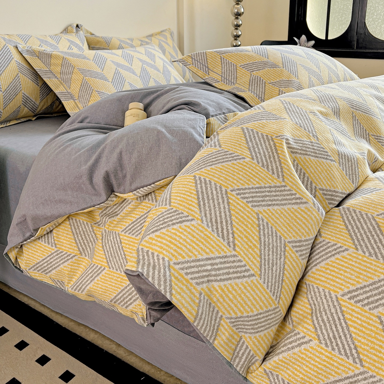 91家纺网 家纺一手货源 找家纺 （总）亿梵家居 2026新款全棉纯棉磨毛四件套