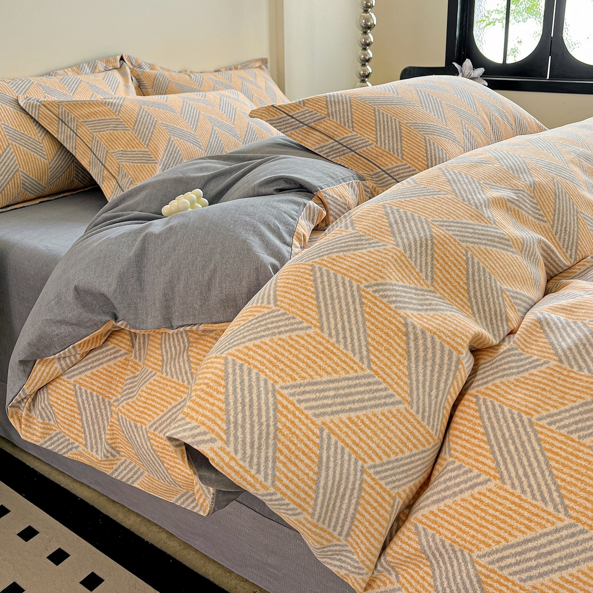 91家纺网 家纺一手货源 找家纺 （总）亿梵家居 2026新款全棉纯棉磨毛四件套