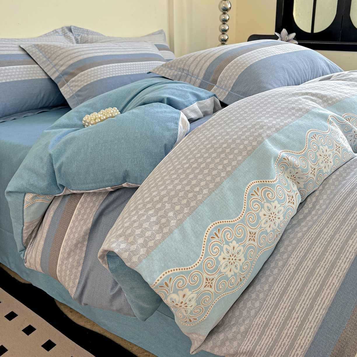 91家纺网 家纺一手货源 找家纺 （总）亿梵家居 2026新款全棉纯棉磨毛四件套