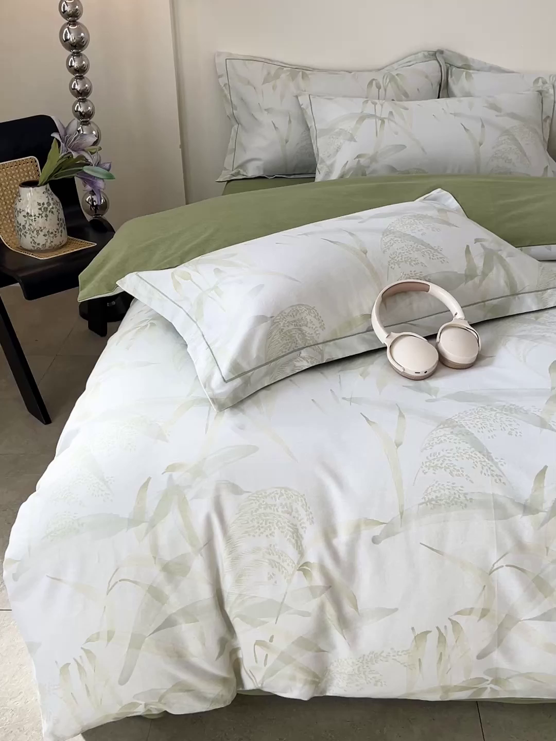 91家纺网 家纺一手货源 找家纺 亿梵家居 2026新款全棉纯棉磨毛四件套 半城烟沙-绿