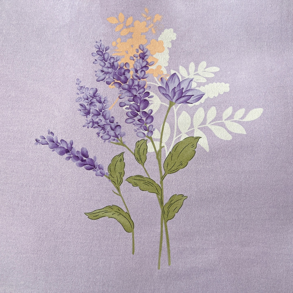 91家纺网 家纺一手货源 找家纺 亿梵家居 2026新款全棉纯棉磨毛四件套 风中摇曳-紫