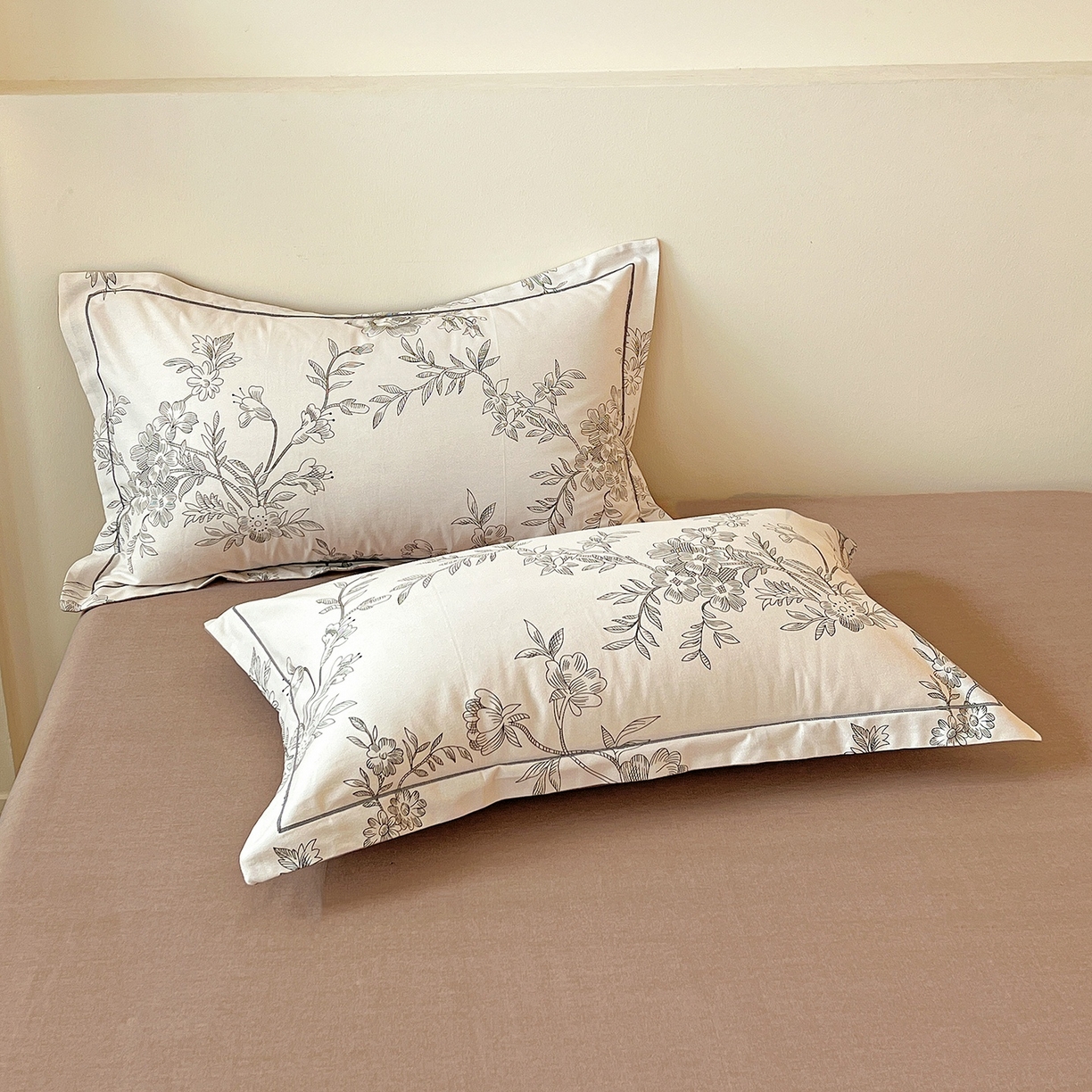 91家纺网 家纺一手货源 找家纺 亿梵家居 2026新款全棉纯棉磨毛四件套 古韵佳人