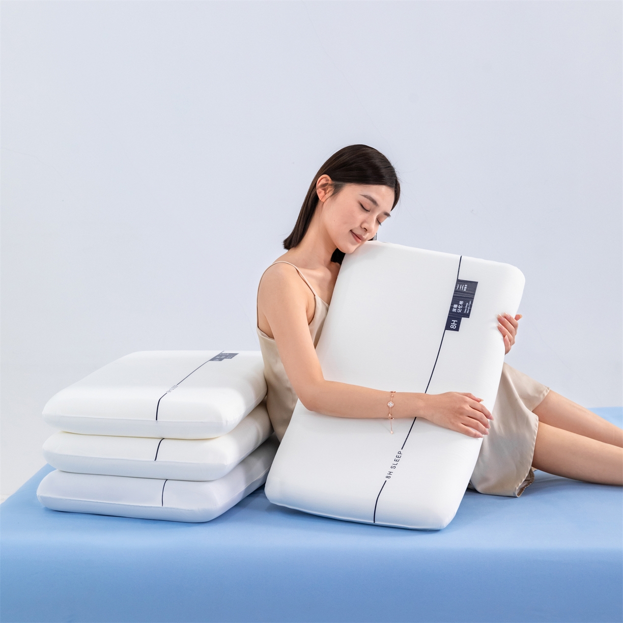 91家纺网 家纺一手货源 找家纺 （总）金牛枕芯 2026新款切割升级款40D厂家直供单色零压力记忆枕深睡眠慢回弹记忆枕枕头枕芯