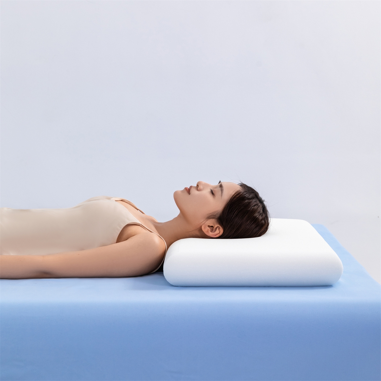 91家纺网 家纺一手货源 找家纺 （总）金牛枕芯 2026新款切割升级款40D厂家直供单色零压力记忆枕深睡眠慢回弹记忆枕枕头枕芯