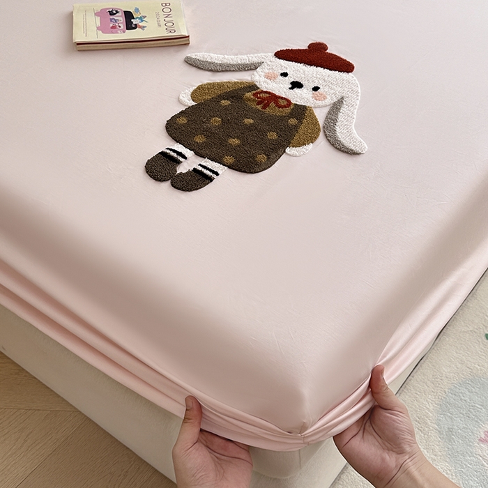 91家纺网 家纺一手货源 找家纺 （总）卡诗兰 2025新款100支全棉磨毛毛巾绣床笠三件套