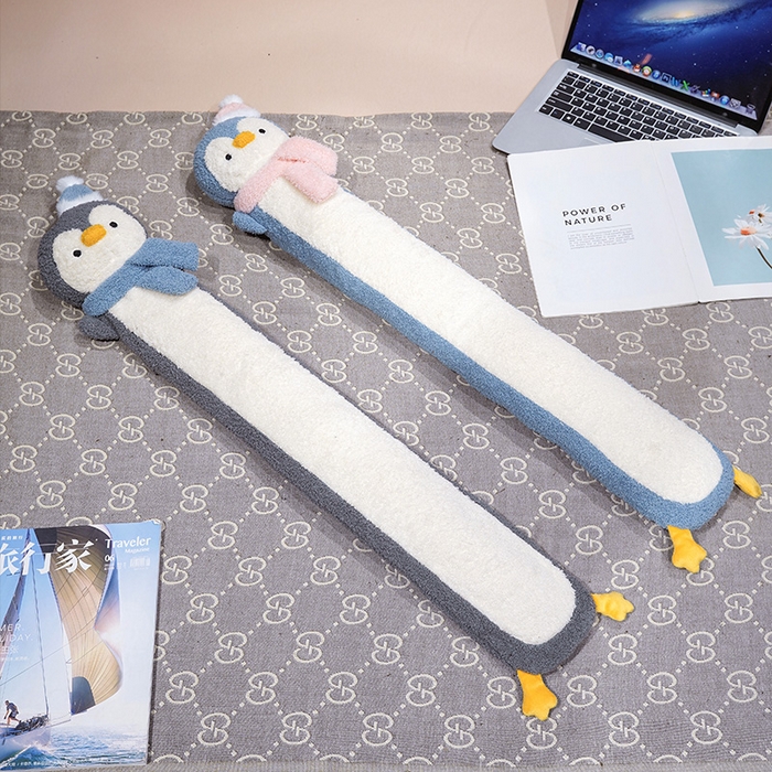 91家纺网 家纺一手货源 找家纺 仟亿莱 2025新款108企鹅云朵绒注水长条热水袋抱枕 组合图