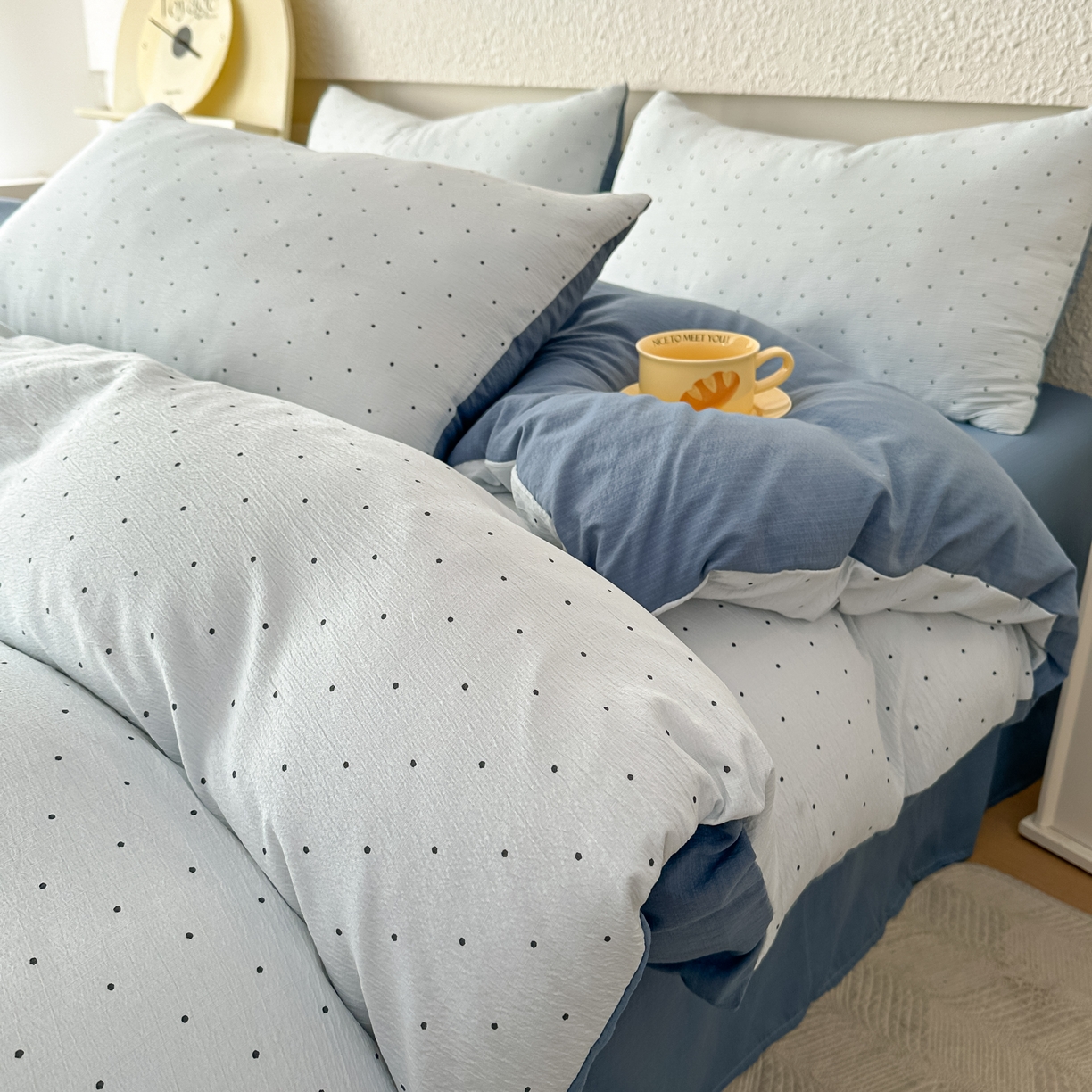 91家纺网 家纺一手货源 找家纺 （总）麦乐迪 2026年新款A类抗菌云感双层纱印花四件套（提高买家秀）