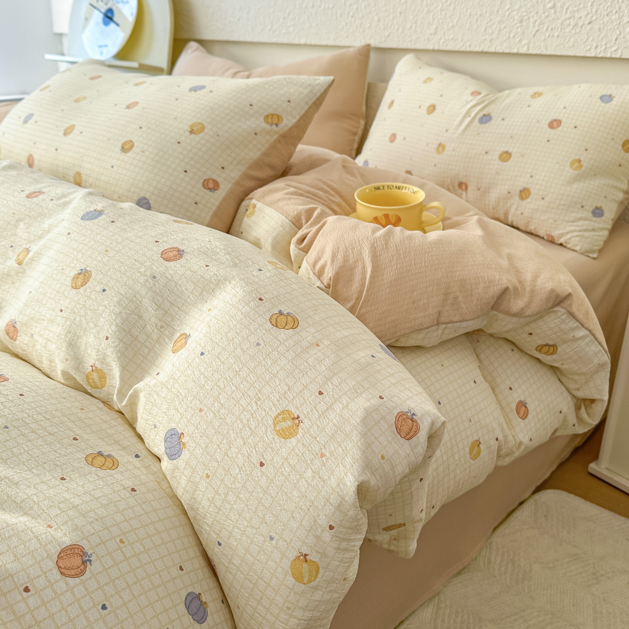 91家纺网 家纺一手货源 找家纺 （总）麦乐迪 2025新款棉感睡眠水洗云感棉四件套