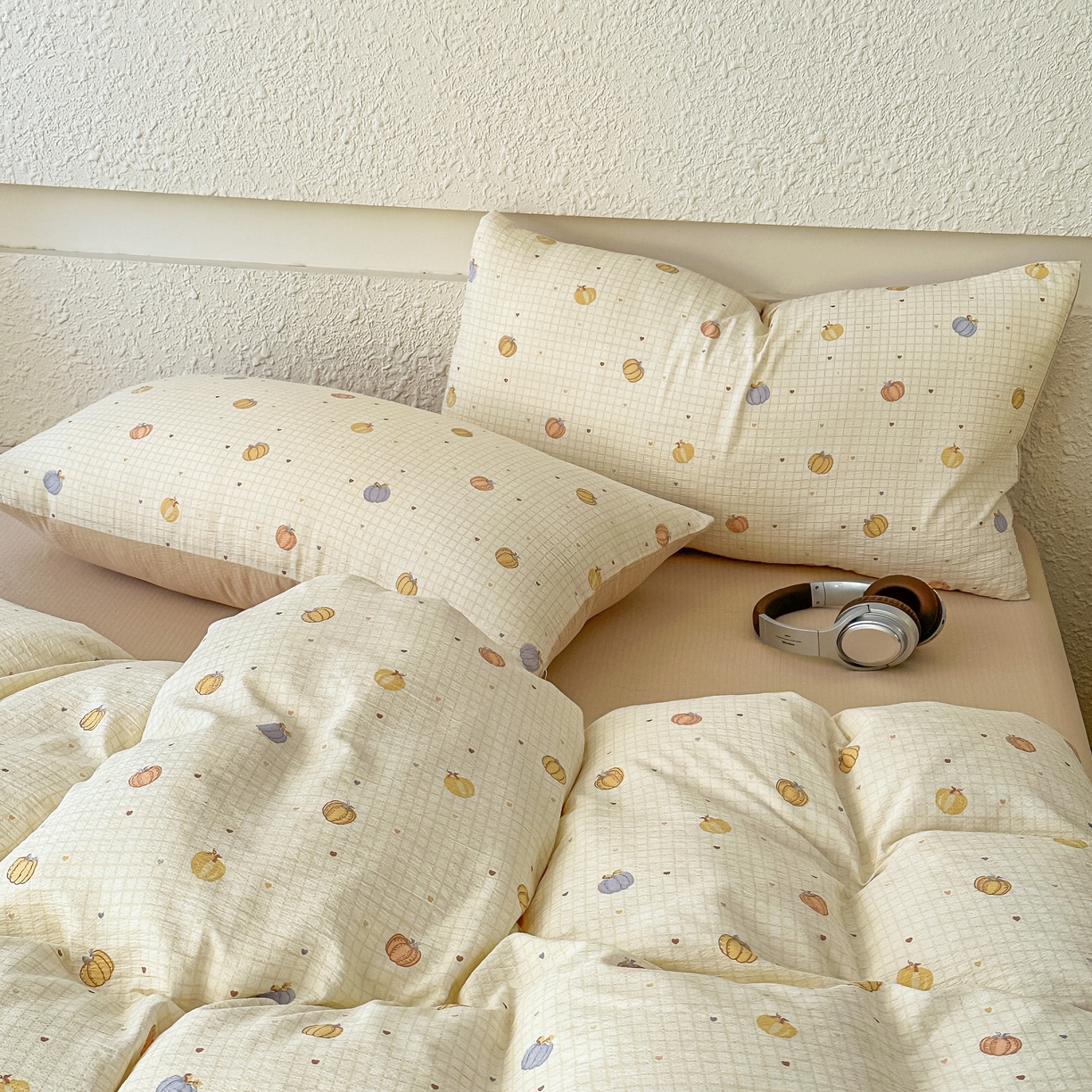 91家纺网 家纺一手货源 找家纺 （总）麦乐迪 2026年新款A类抗菌云感双层纱印花四件套（提高买家秀）