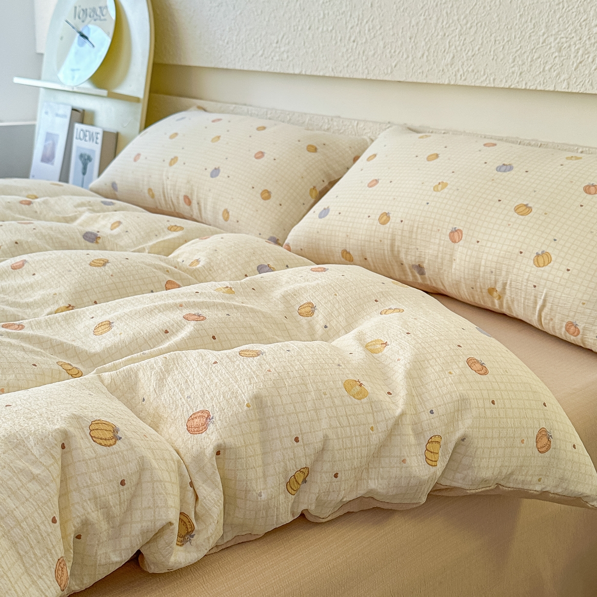 91家纺网 家纺一手货源 找家纺 （总）麦乐迪 2026年新款A类抗菌云感双层纱印花四件套（提高买家秀）