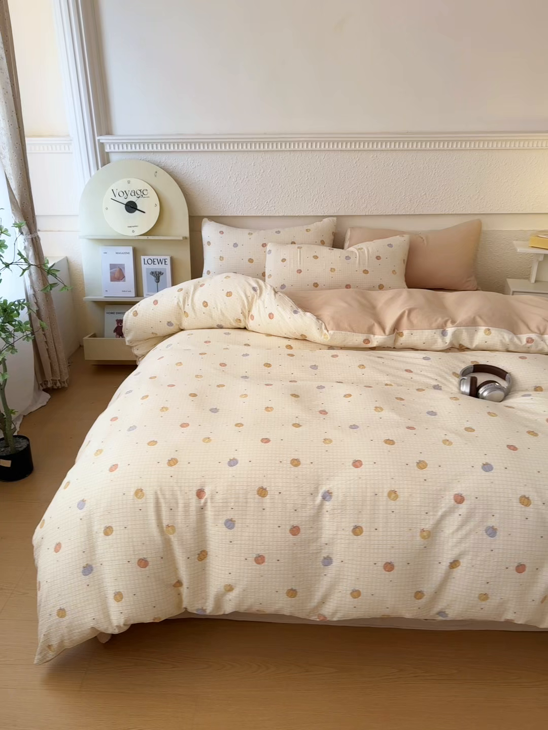 91家纺网 家纺一手货源 找家纺 （总）麦乐迪 2026年新款A类抗菌云感双层纱印花四件套（提高买家秀）