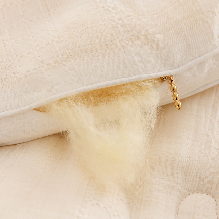 91家纺网 家纺一手货源 找家纺 （总）曼尼家纺 2025新款全棉李官奇双层纱80%含量大豆被被子被芯