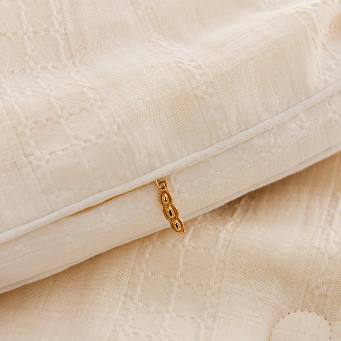 91家纺网 家纺一手货源 找家纺 （总）曼尼家纺 2025新款全棉李官奇双层纱80%含量大豆被被子被芯