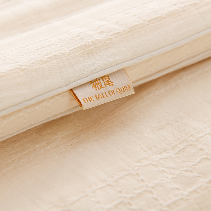 91家纺网 家纺一手货源 找家纺 （总）曼尼家纺 2025新款全棉李官奇双层纱80%含量大豆被被子被芯