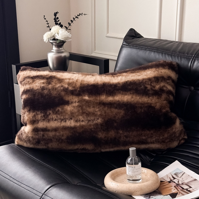 91家纺网 家纺一手货源 找家纺 （总）九花鹿 2025新款水貂绒皮草绒保暖单人双人单品枕套单件枕套