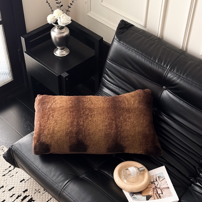 91家纺网 家纺一手货源 找家纺 九花鹿 2025新款水貂绒皮草绒保暖单人双人单品枕套单件枕套 巴洛克