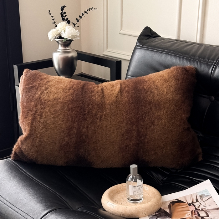 91家纺网 家纺一手货源 找家纺 九花鹿 2025新款水貂绒皮草绒保暖单人双人单品枕套单件枕套 巴洛克
