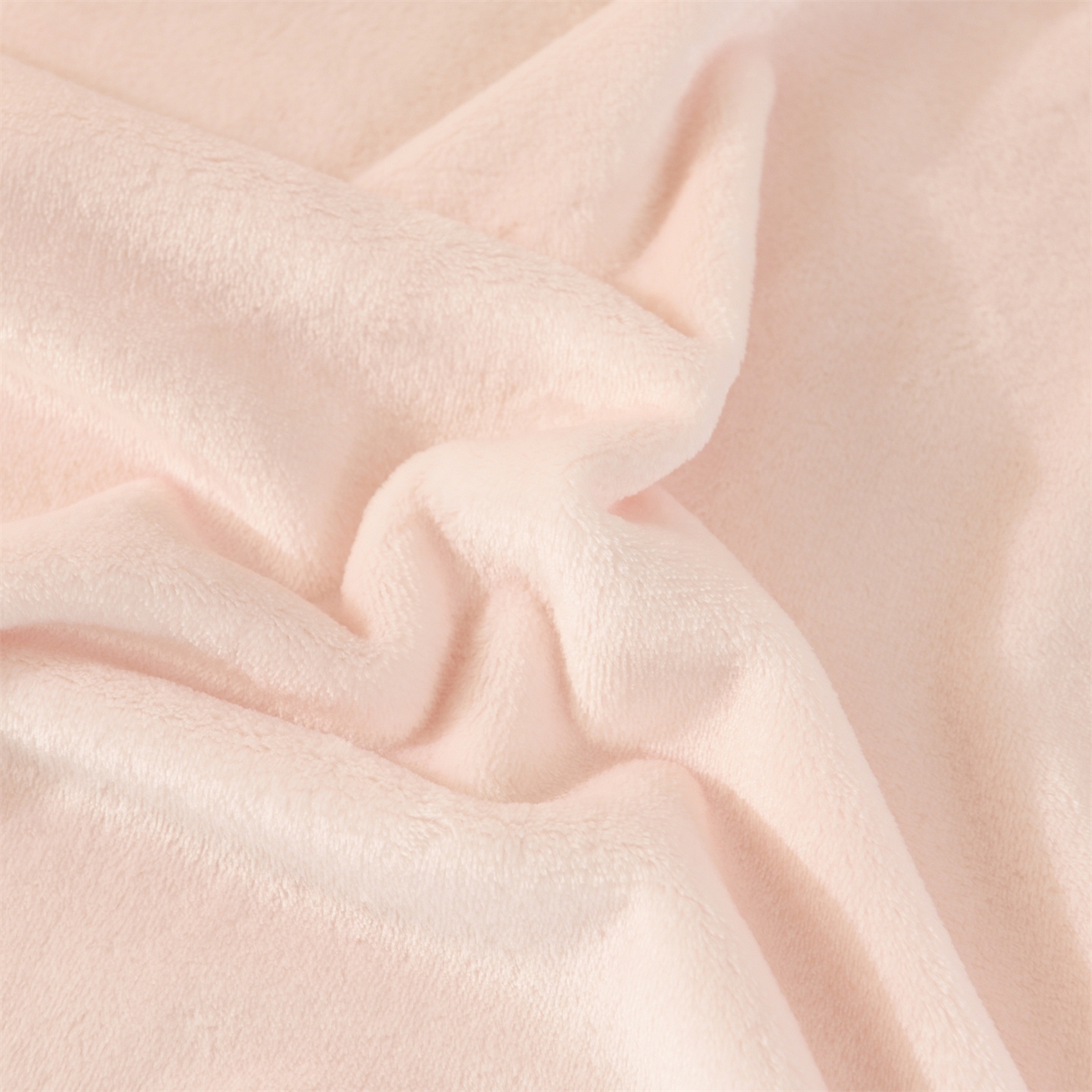 91家纺网 家纺一手货源 找家纺 恋绒家纺 2025新款双面绒多功能休闲毛毯盖毯毯子 浅粉