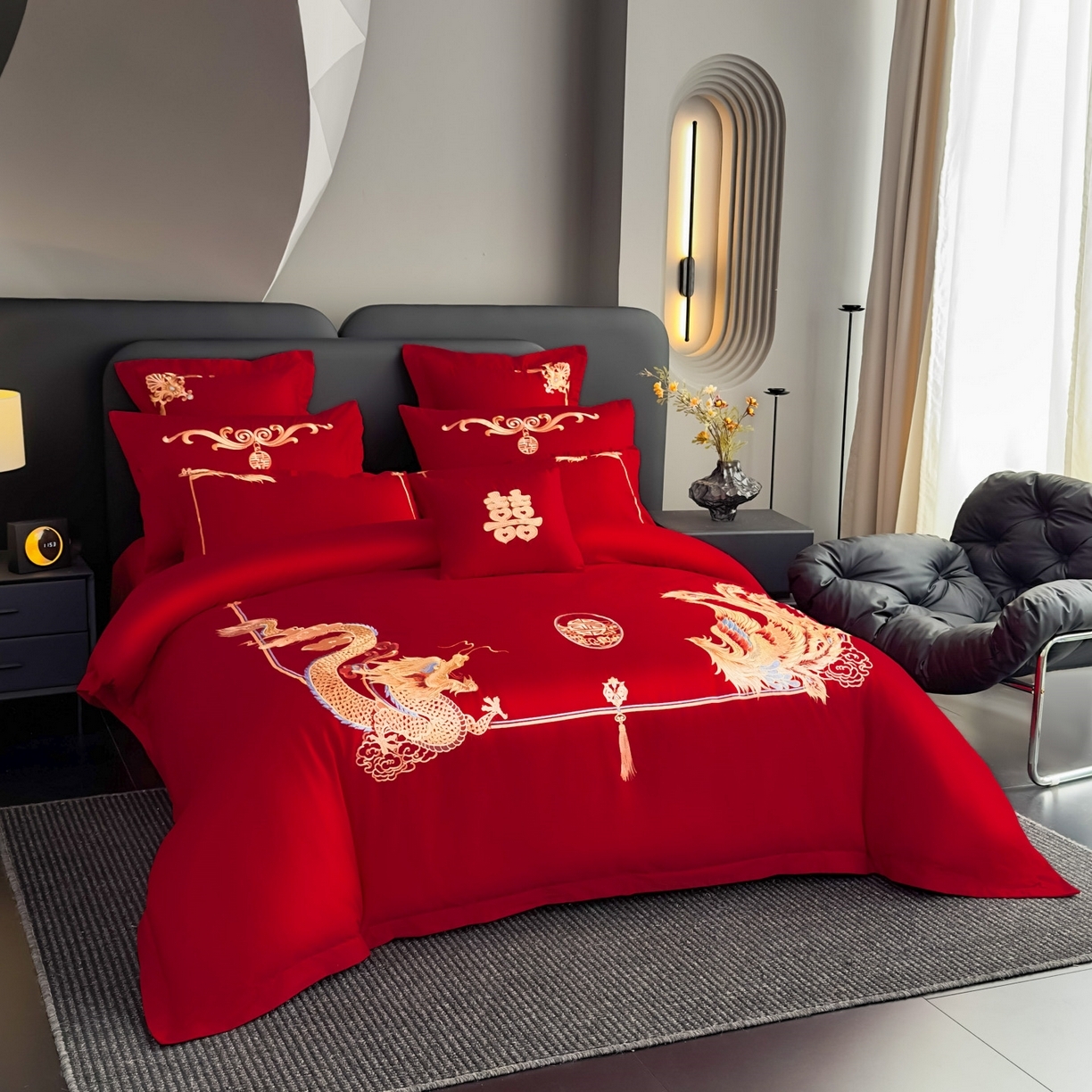 91家纺网 家纺一手货源 找家纺 娇伊诗婚庆   新款刺绣工艺全棉婚庆四件套系列