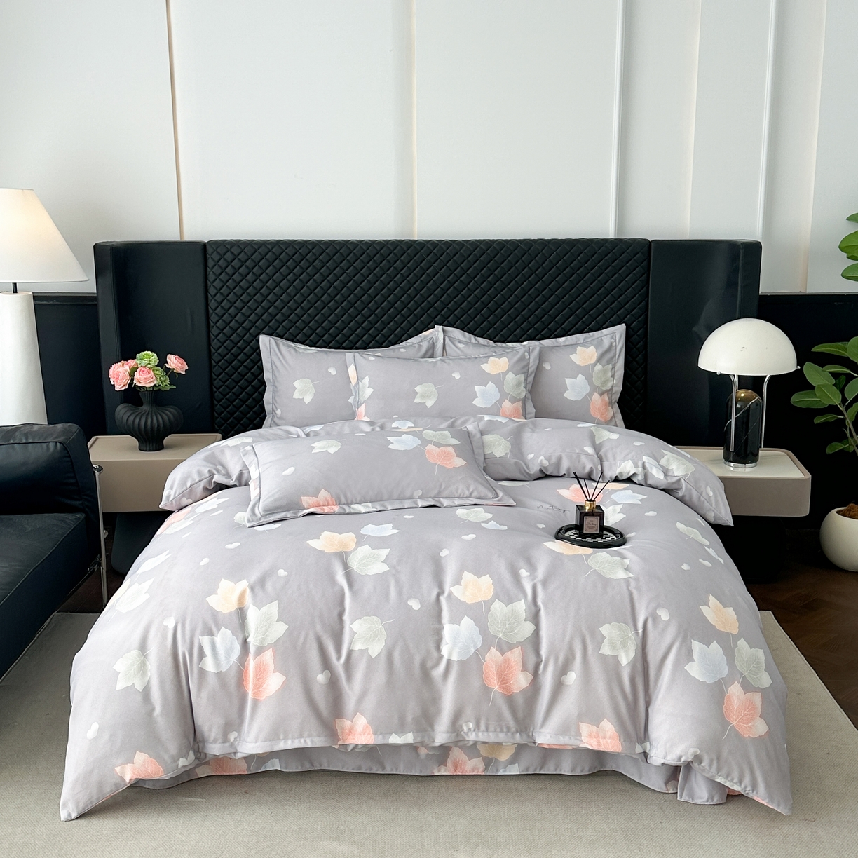 91家纺网 家纺一手货源 找家纺 （总）幸嘉轩 2025新款全棉纯棉喷气加厚磨毛四件套-系列五