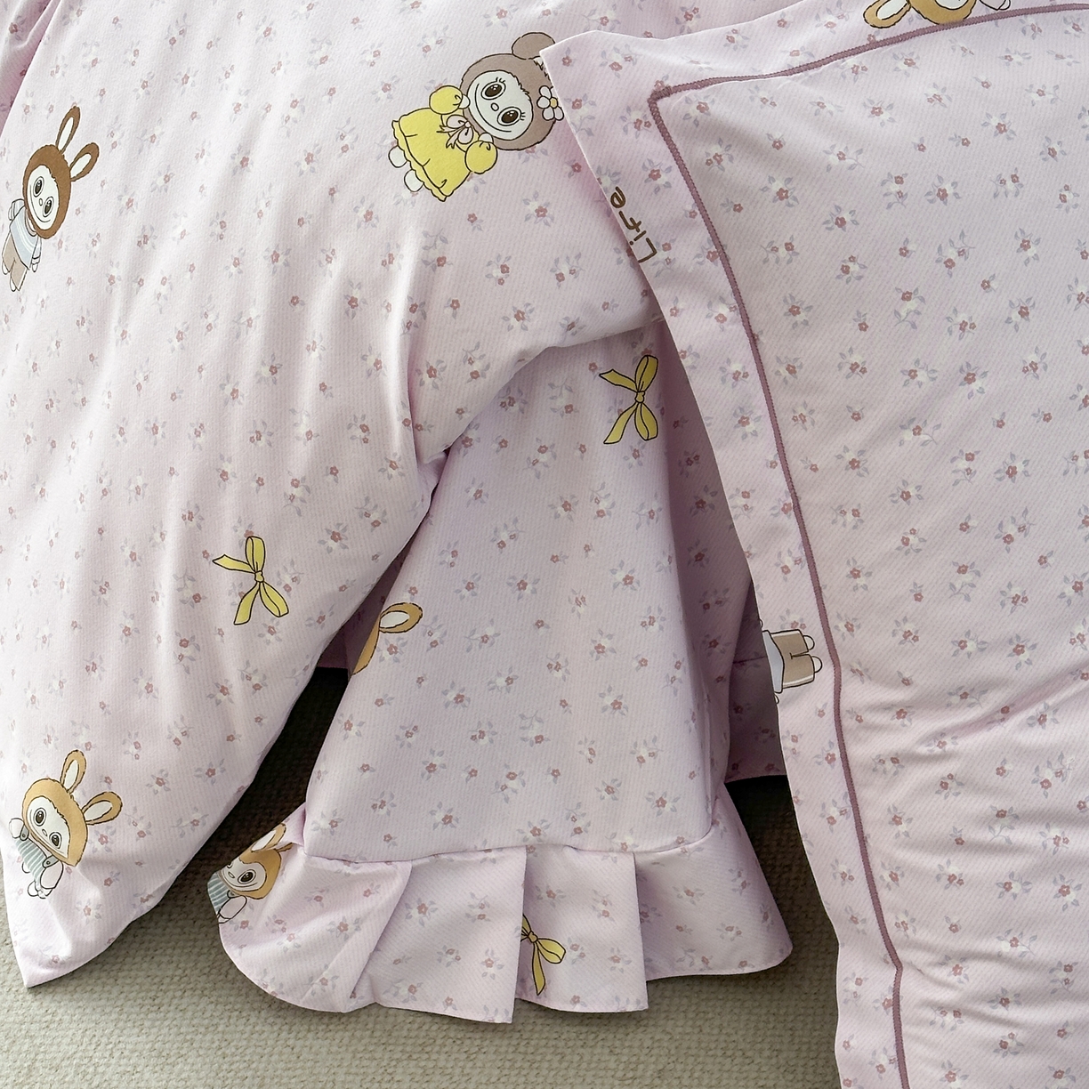 91家纺网 家纺一手货源 找家纺 幸嘉轩 2025新款全棉纯棉喷气加厚磨毛四件套-系列五赫卡风情