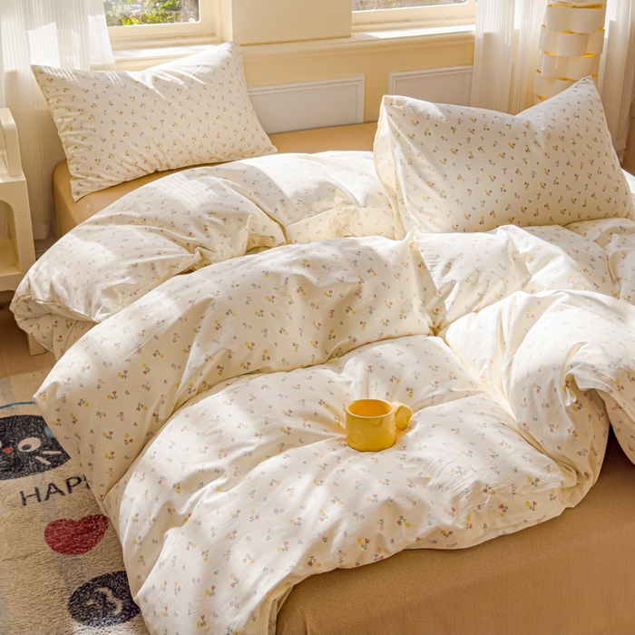 91家纺网 家纺一手货源 找家纺 感遇家纺 2026新款全棉纯棉印花13372四件套 花艺漫漫