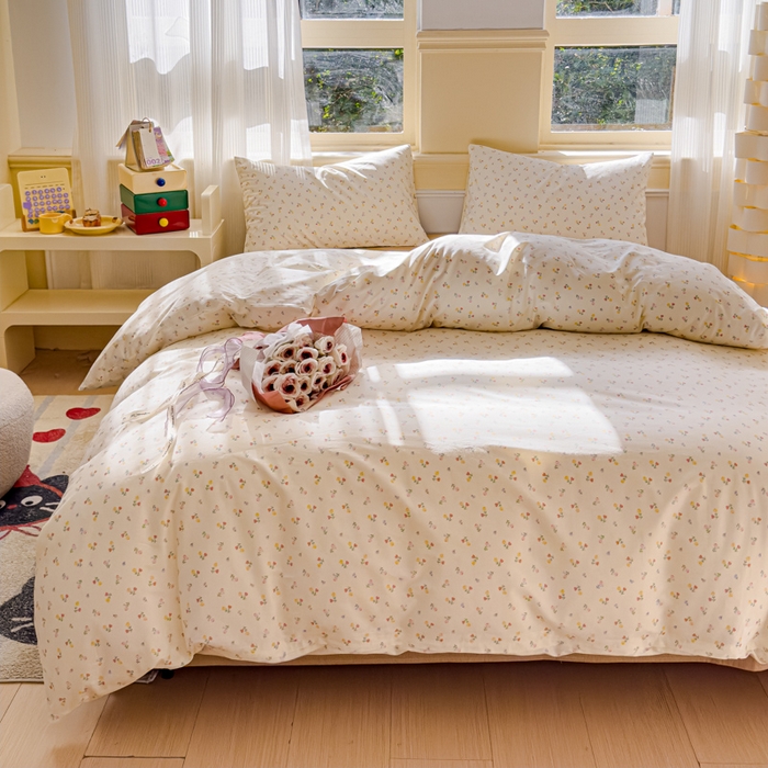 91家纺网 家纺一手货源 找家纺 感遇家纺 2026新款全棉纯棉印花13372四件套 花艺漫漫