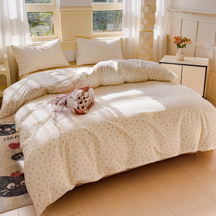 91家纺网 家纺一手货源 找家纺 感遇家纺 2026新款全棉纯棉印花13372四件套 花艺漫漫