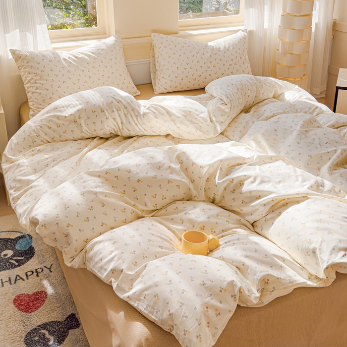 91家纺网 家纺一手货源 找家纺 感遇家纺 2026新款全棉纯棉印花13372四件套 花艺漫漫